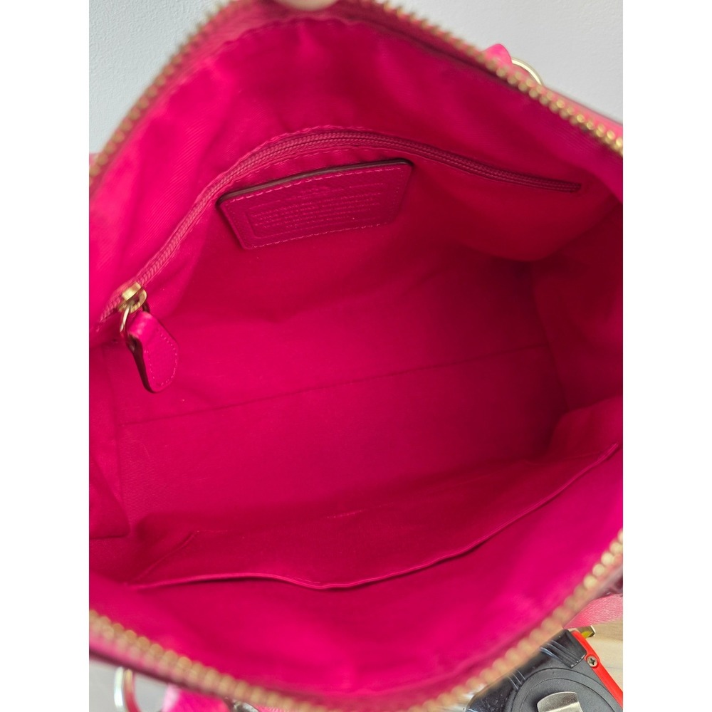 Coach Bennett Mini Satchel Pink Crossgrain Leather Crossbody Bag F33329 - Picture 14 of 16